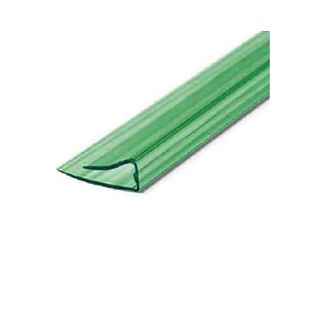 Торцевой профиль для поликарбоната 6мм Зеленый (2,1м)