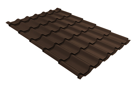 Металлочерепица Монтеррей 0,5мм RAL 8017 Шоколад