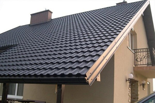 Металлочерепица Монтеррей 0,5мм RAL 9005 Чёрный