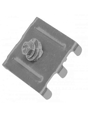 Крепление скоба RAL 7024 (БЕЗ САМОРЕЗА)