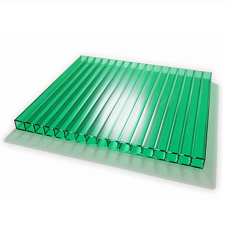 Поликарбонат зеленый сотовый (2,1м х 6м х 4мм)
