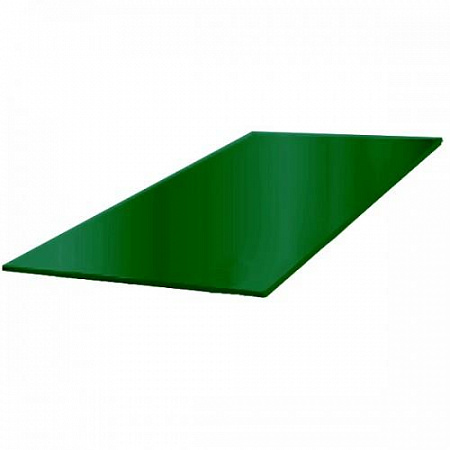 Лист металлический гладкий зеленый (0,45мм; 1,25м х 2м)